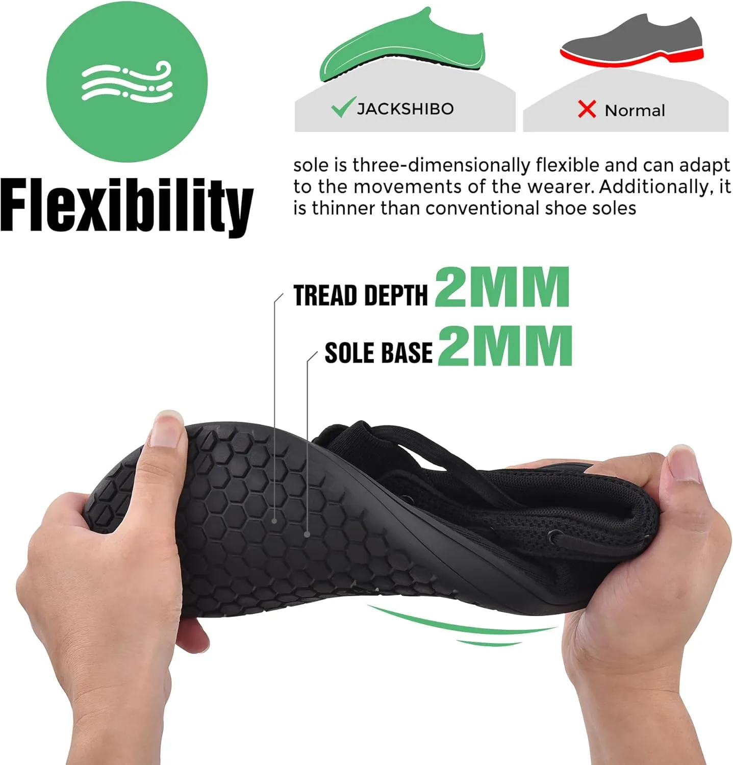 JACKSHIBO Barefoot Shoes for Men Slip on Shoes Minimalist Walking Sneakers Wide Toe Box Zero Drop Sole