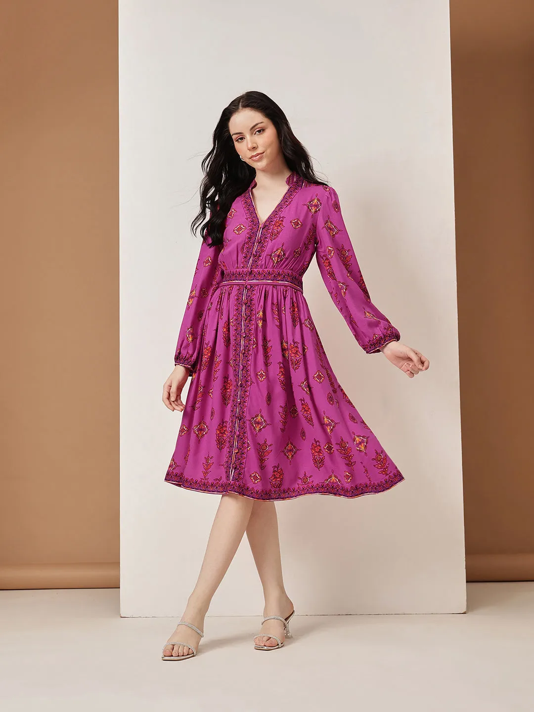 Jaipur Floral Midi Dress