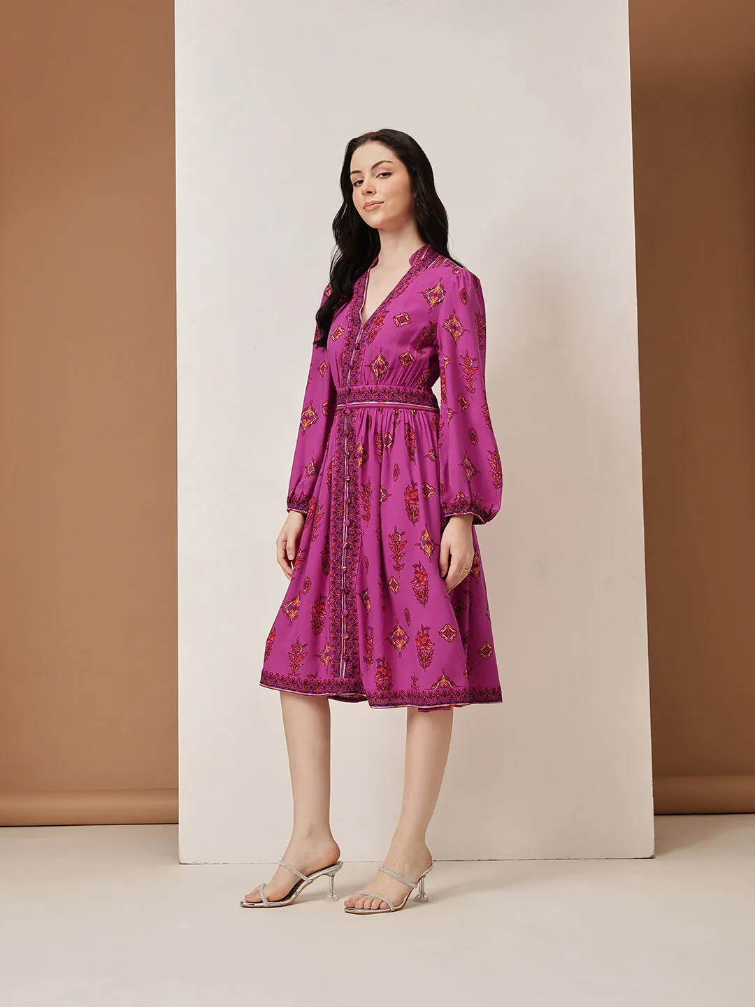 Jaipur Floral Midi Dress