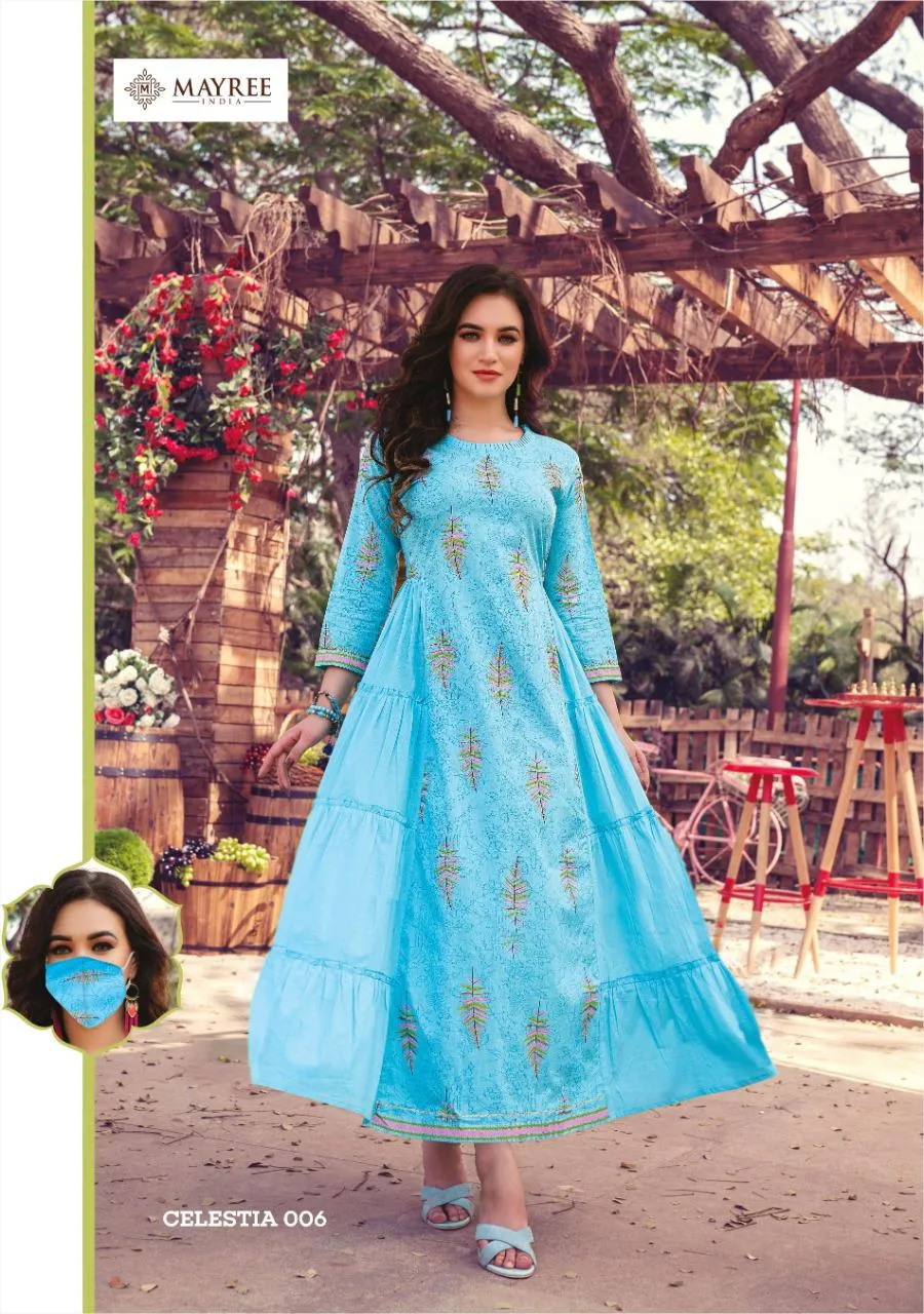 Kiana House Of Fashion Celestia Casual Cotton Daily Wear Kurti Collections