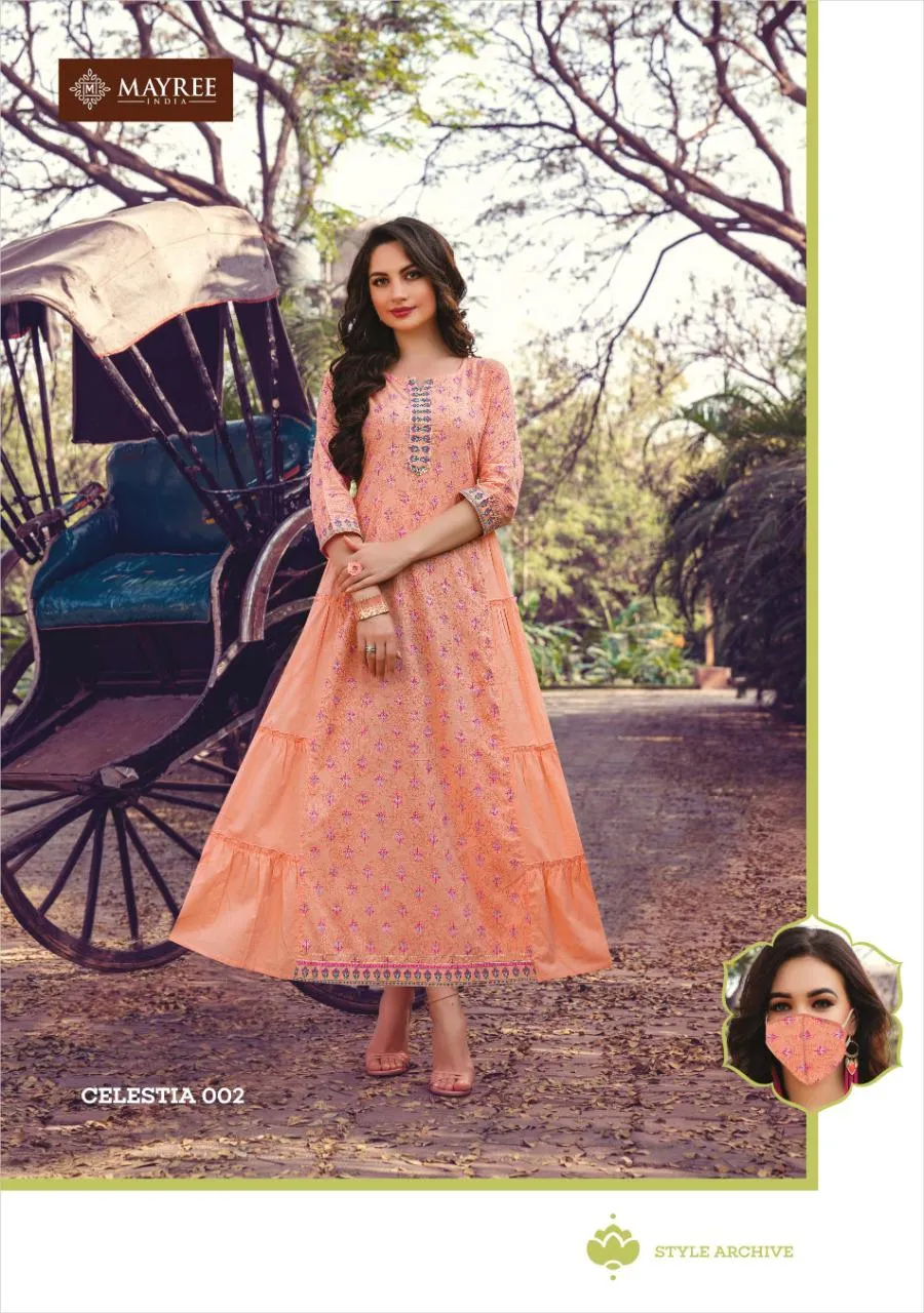 Kiana House Of Fashion Celestia Casual Cotton Daily Wear Kurti Collections