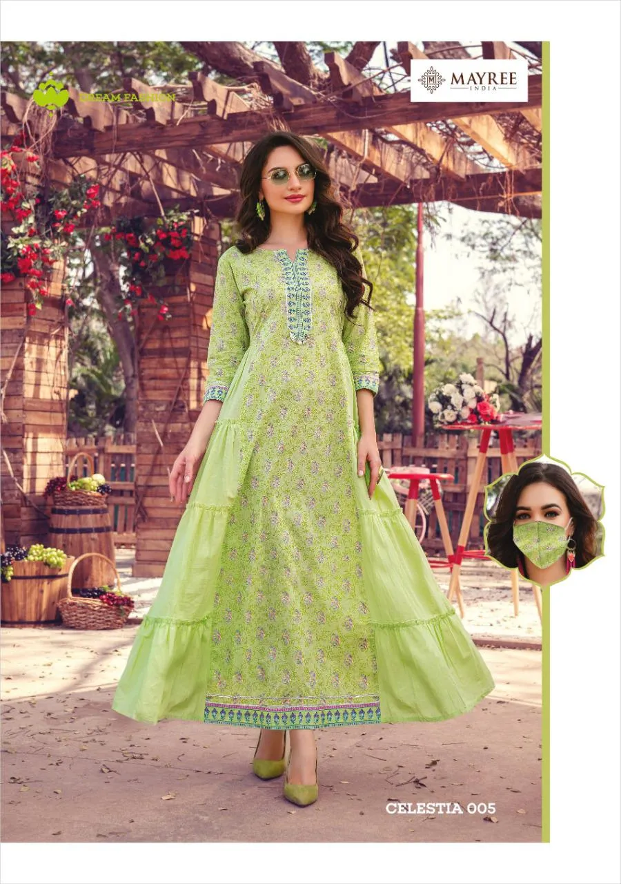 Kiana House Of Fashion Celestia Casual Cotton Daily Wear Kurti Collections