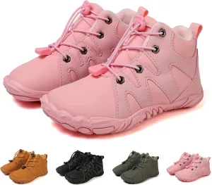 Kids Waterproof Barefoot Shoes for Boys Girls, Autumn and Winter Warm Quick Dry Shoe Toddler Slip on Wide Toe Box Hiking