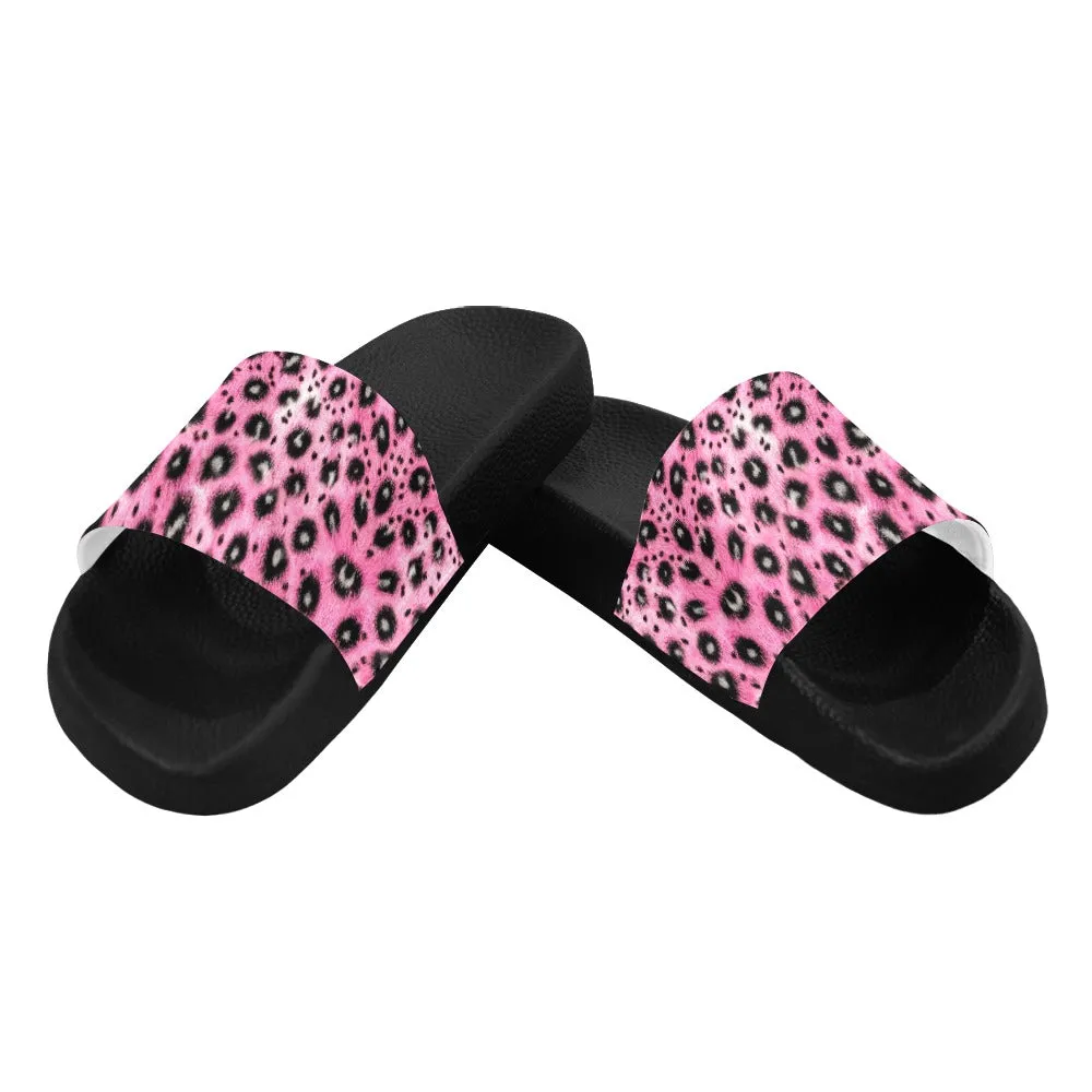 Leopard Print Slides - Classic and Pink