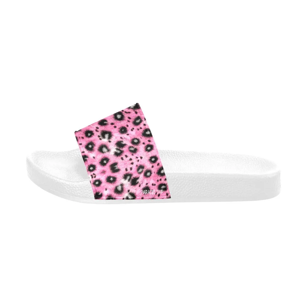 Leopard Print Slides - Classic and Pink