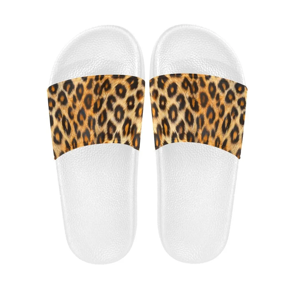 Leopard Print Slides - Classic and Pink