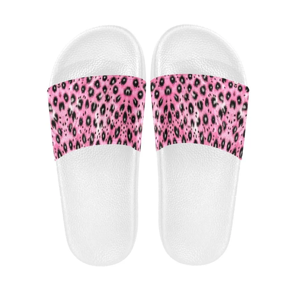 Leopard Print Slides - Classic and Pink