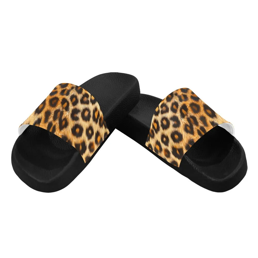 Leopard Print Slides - Classic and Pink