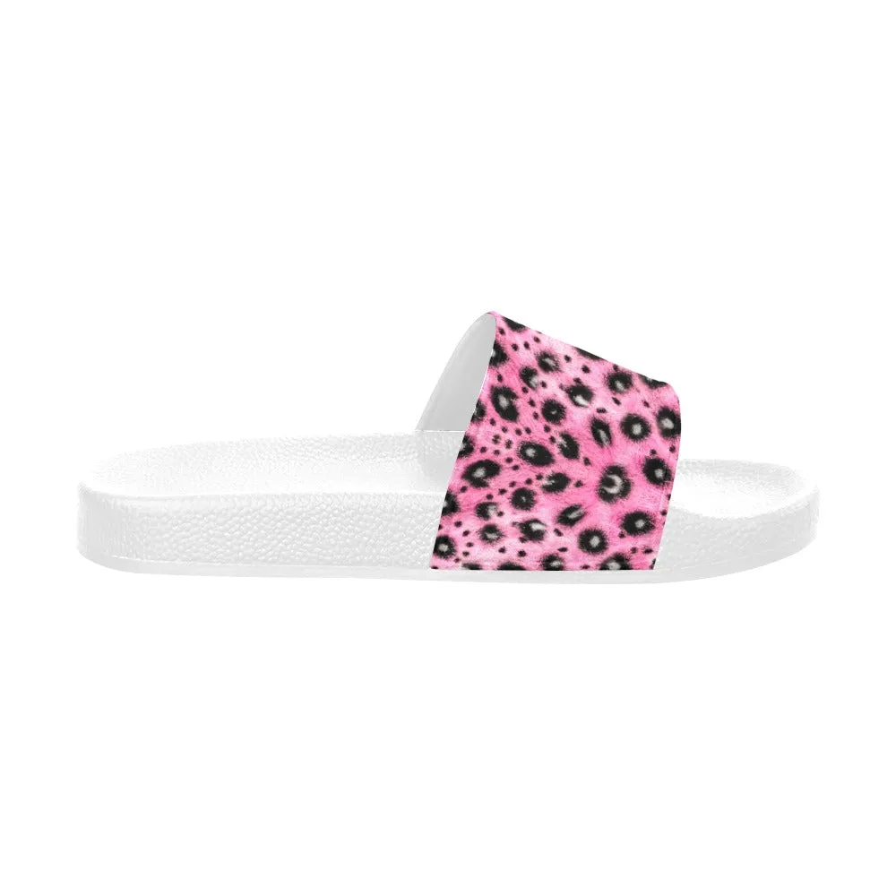Leopard Print Slides - Classic and Pink