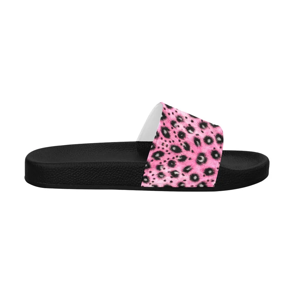 Leopard Print Slides - Classic and Pink