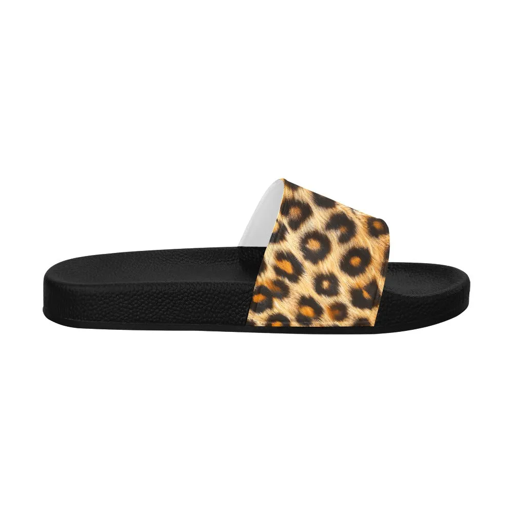 Leopard Print Slides - Classic and Pink