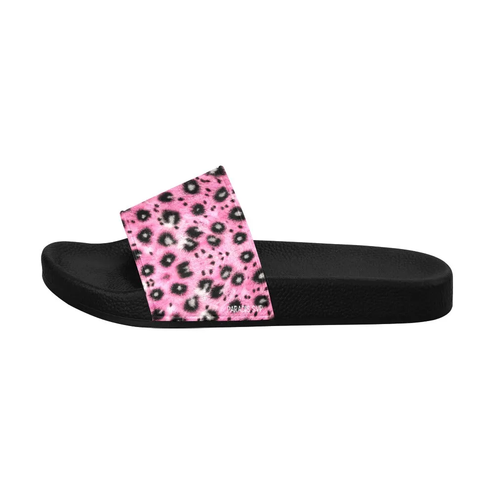 Leopard Print Slides - Classic and Pink