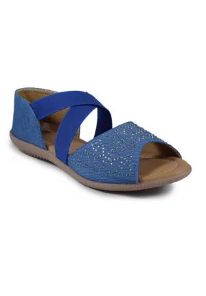 Light Blue Sandals - SKKAMAL208681BLUEB7