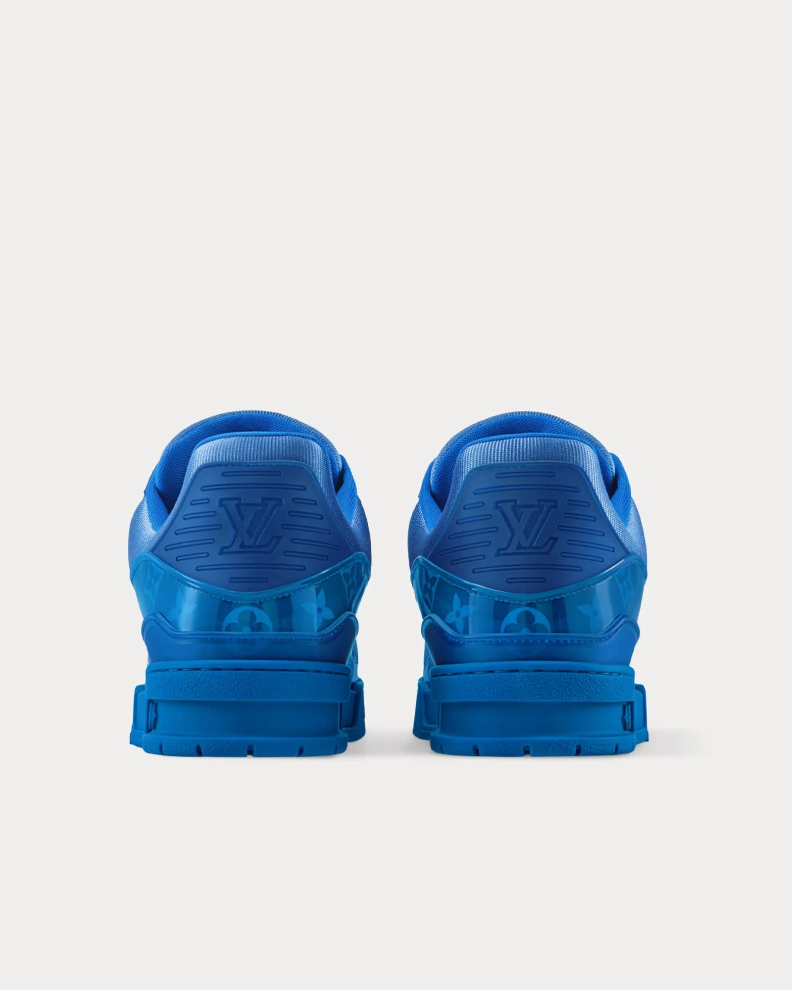 LV Trainers Monogram-Printed Translucent PVC Blue Low Top Sneakers
