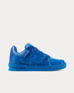 LV Trainers Monogram-Printed Translucent PVC Blue Low Top Sneakers