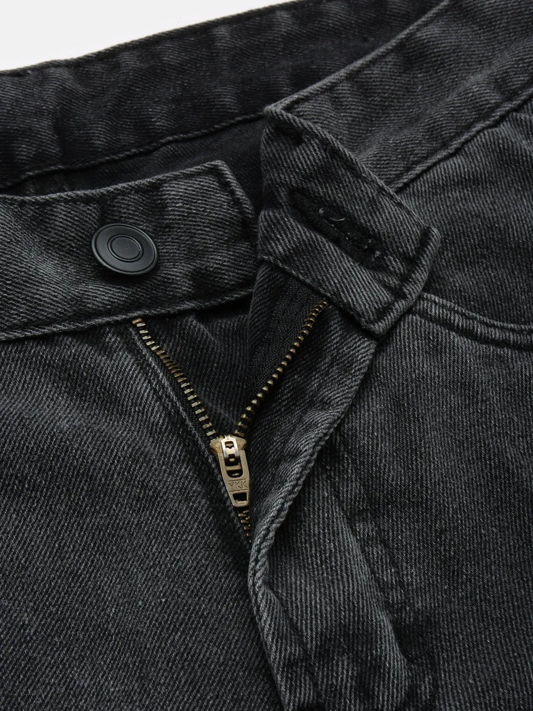 Men Grey Comfort Light Fade Mid-Rise Acid Wash Jeans