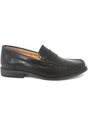 Mens Brice Penny Loafers in Black