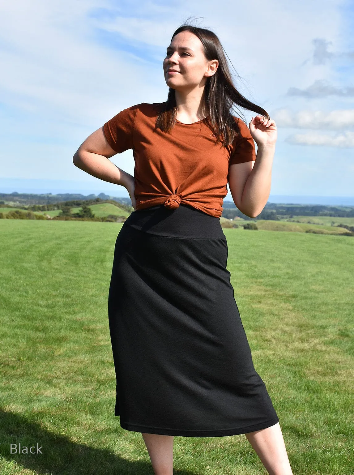 Merino Midi Skirt