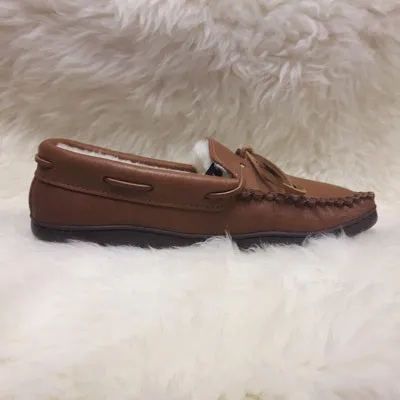 Moccasins Moosehide Sheepskin Lined Men’s🍁