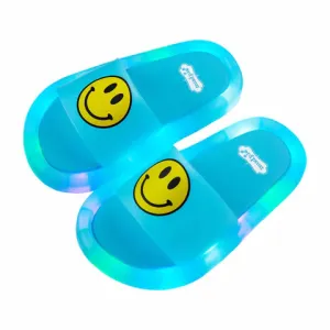 Mud Pie Toddler Light-Up Smiley Sandals - Blue
