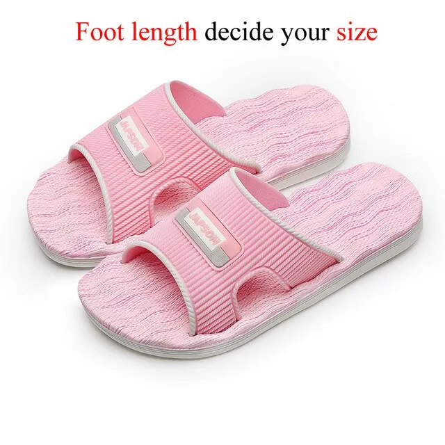 New Mens Slippers Indoor Nice Non-Slip Home Bathroom Slippers For Man Woman Unisex Massage Badslippers Summer Beach Slides Men