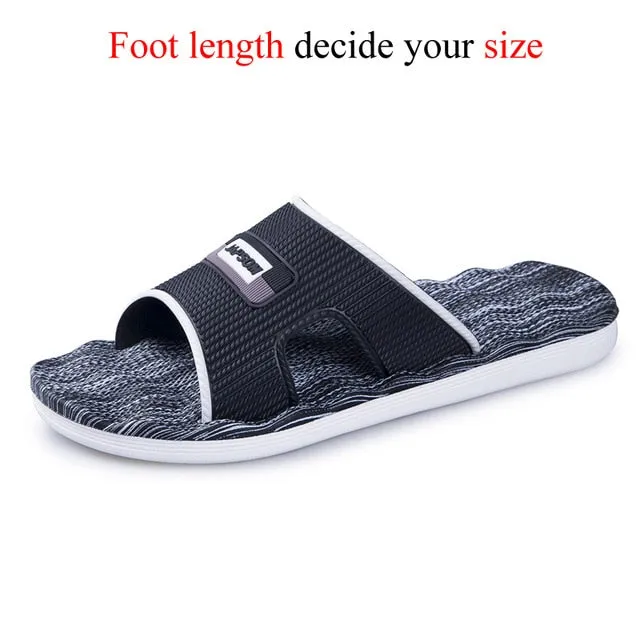 New Mens Slippers Indoor Nice Non-Slip Home Bathroom Slippers For Man Woman Unisex Massage Badslippers Summer Beach Slides Men