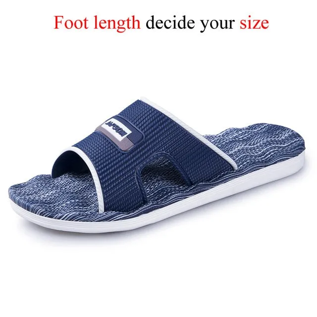 New Mens Slippers Indoor Nice Non-Slip Home Bathroom Slippers For Man Woman Unisex Massage Badslippers Summer Beach Slides Men