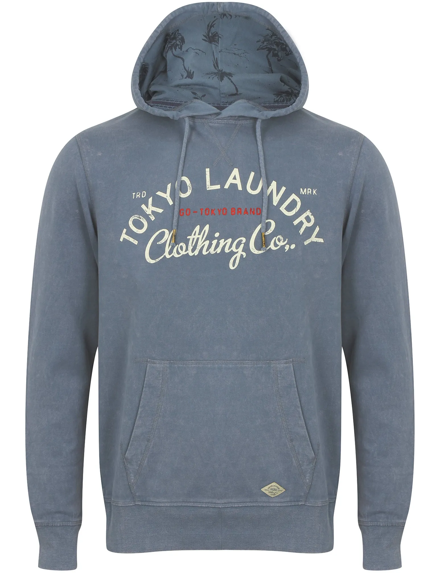 Olaf Cotton Pullover Hoodie in Vintage Indigo - Tokyo Laundry