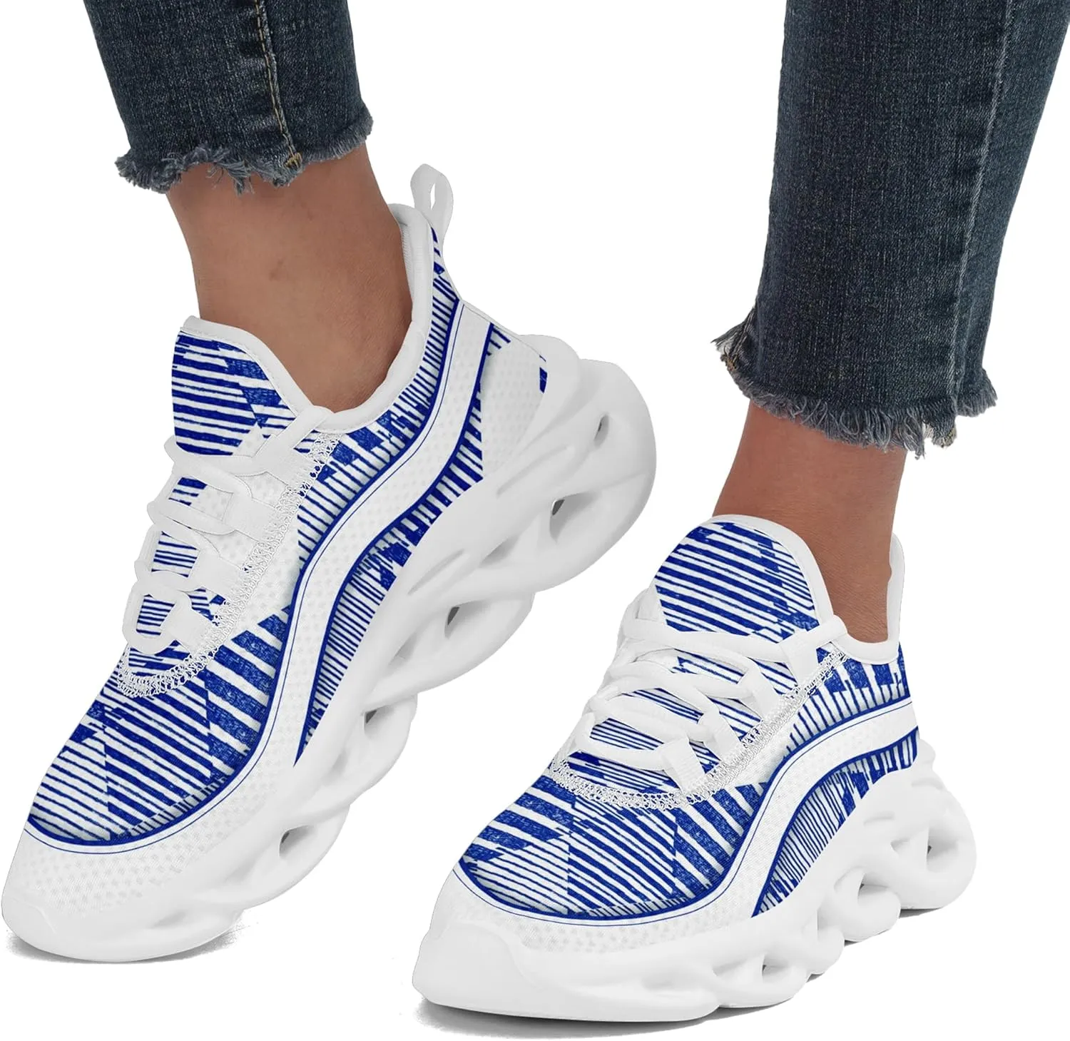 Personalized Men's Running Shoes, Customizable Non-Slip Gym Sneakers for Women Workouts Walking Tennis Daily Use