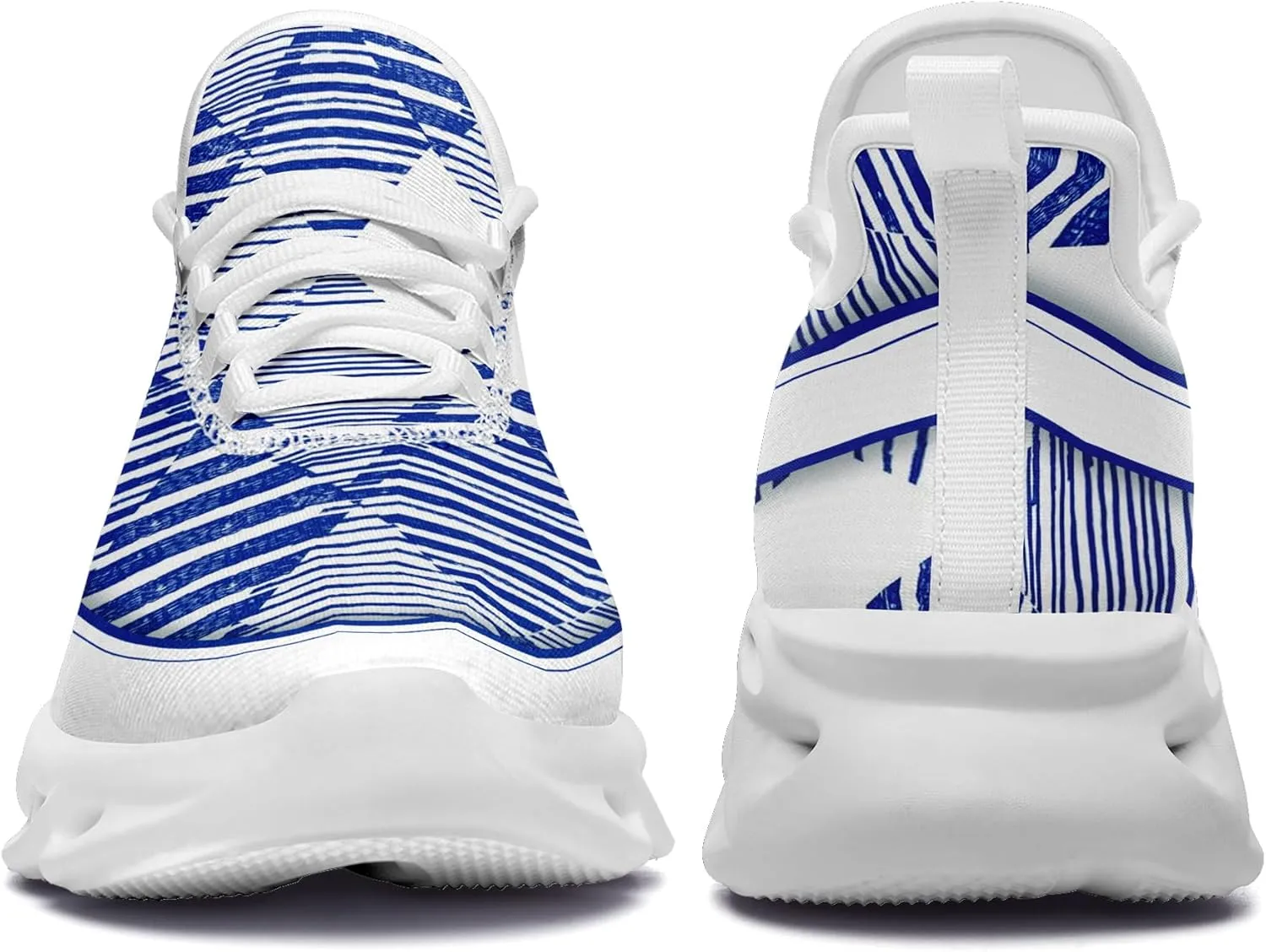 Personalized Men's Running Shoes, Customizable Non-Slip Gym Sneakers for Women Workouts Walking Tennis Daily Use