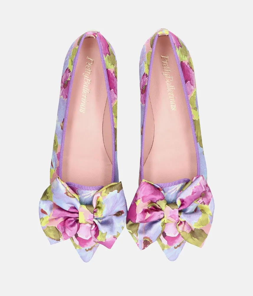 Pretty Ballerinas Beautiful Floral Silk Flats