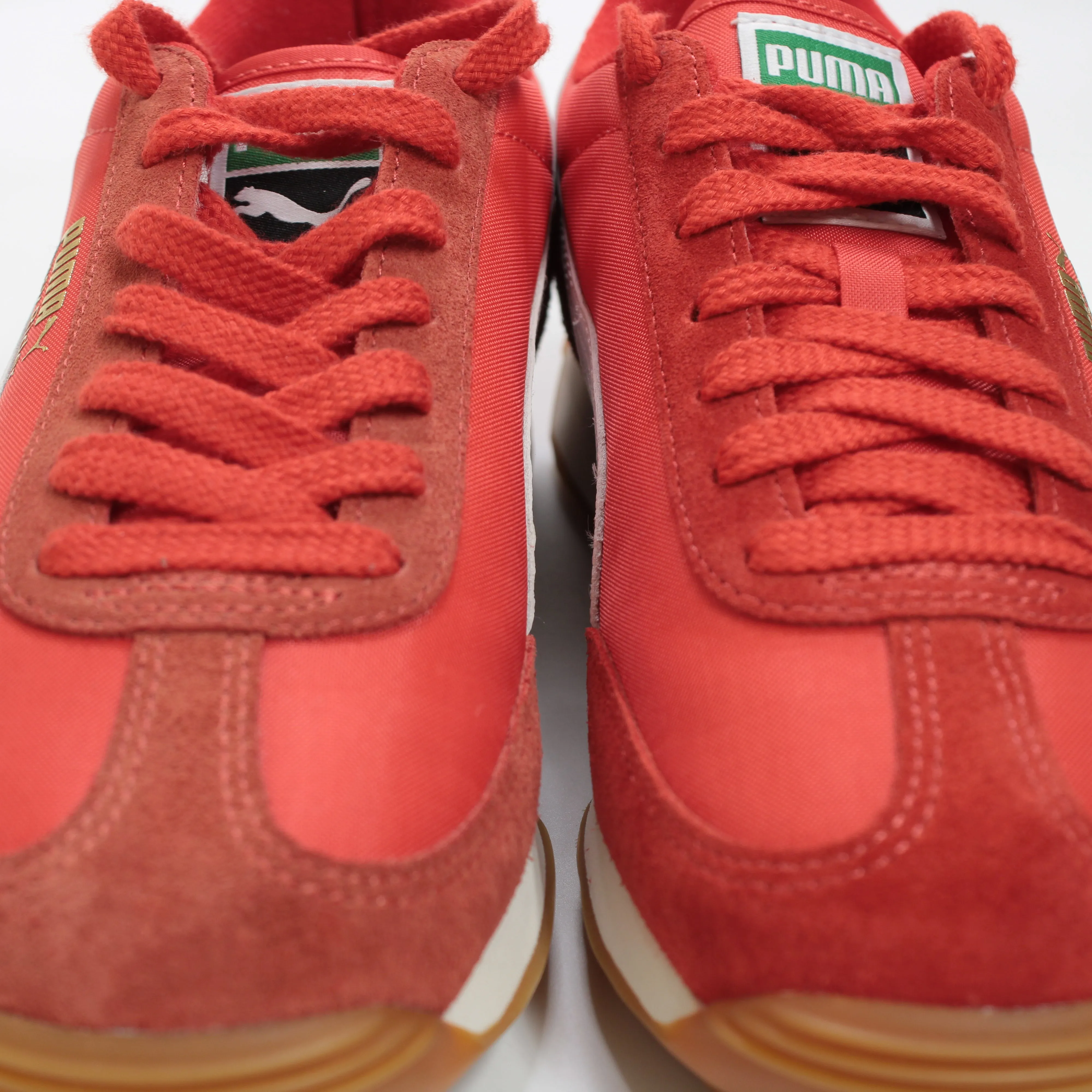 Puma Easy Rider Vintage Trainers Puma Red Puma White Uk Size 6