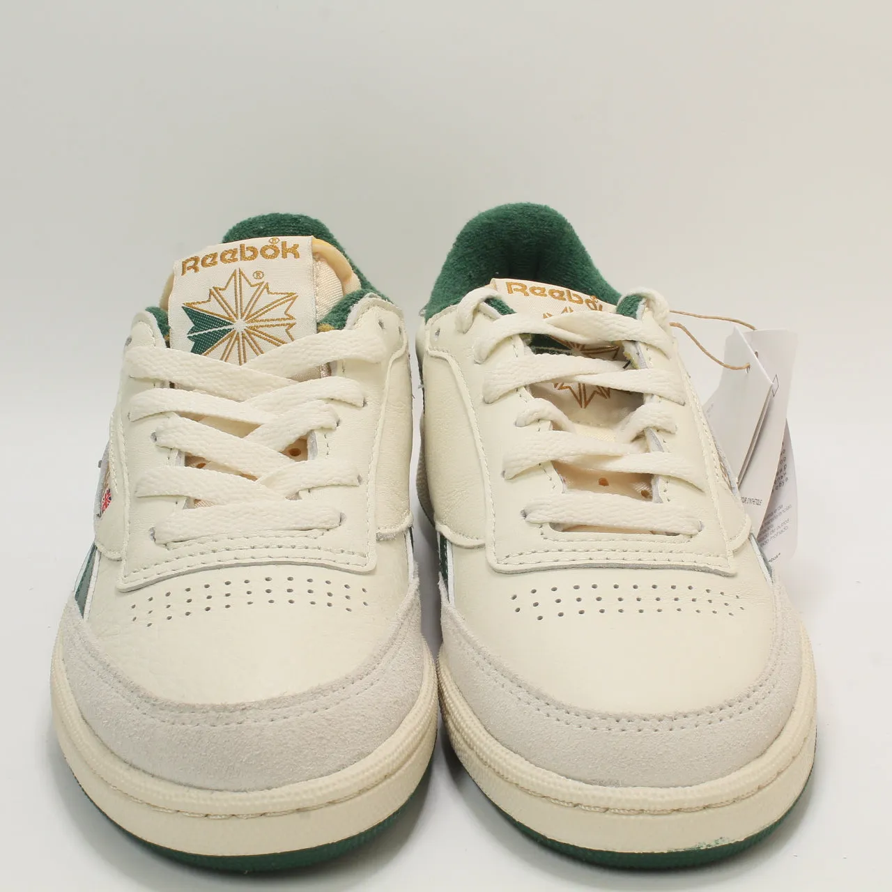 Reebok Club C Revenge Vintage Chalk Dark Green Uk Size 4