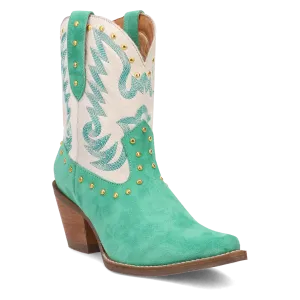 Rodeo Queen Green Suede Leather Boot (DS)