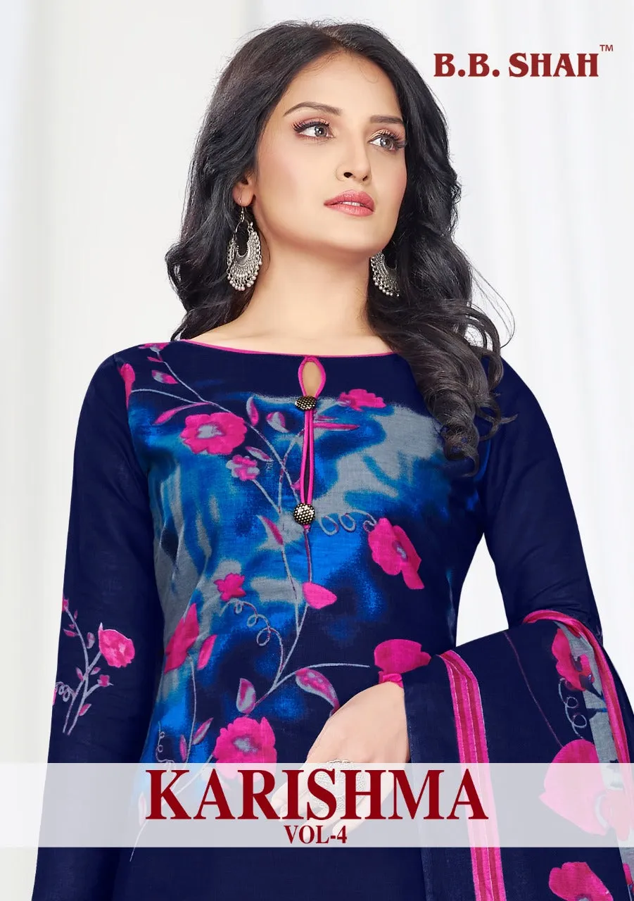Shree Ganesh Presents Karishma Vol 4 Cotton Daily Wear Salwar Suits