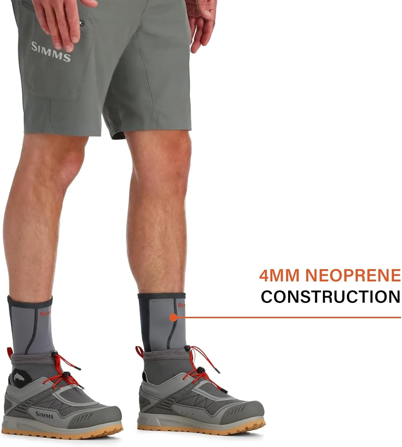 Simms Neoprene Wading Socks for Fly Fishing  Abrasion-Resistant and Comfortable Wet Wading Socks