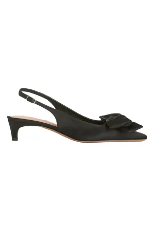 Soft Bow Slingback Pumps