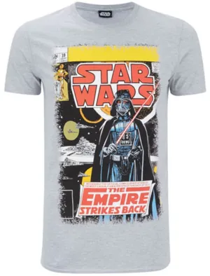 Star Wars 9 Graphic Crew Neck T-Shirt in Grey Marl