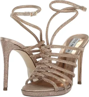 Steve Madden Women's Givinn Heeled Sandal, Light Gold, 8