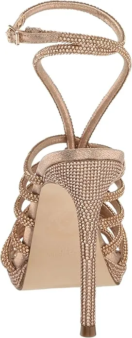Steve Madden Women's Givinn Heeled Sandal, Light Gold, 8