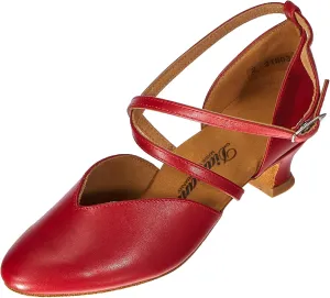 TANZSCHUHMANUFAKTUR Women's Standard & Latin Dance Shoe, red, 5.5