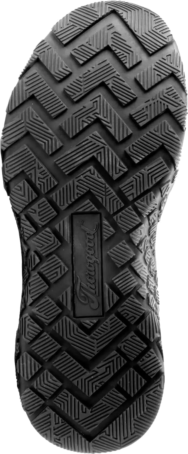 Thorogood T800 Mid-Height Composite Toe Work Shoes for Men and Women - Durable Non-Metallic Black Knit Upper with EVA Midsole and Slip-Resistant Rubber Outsole; EH Rated