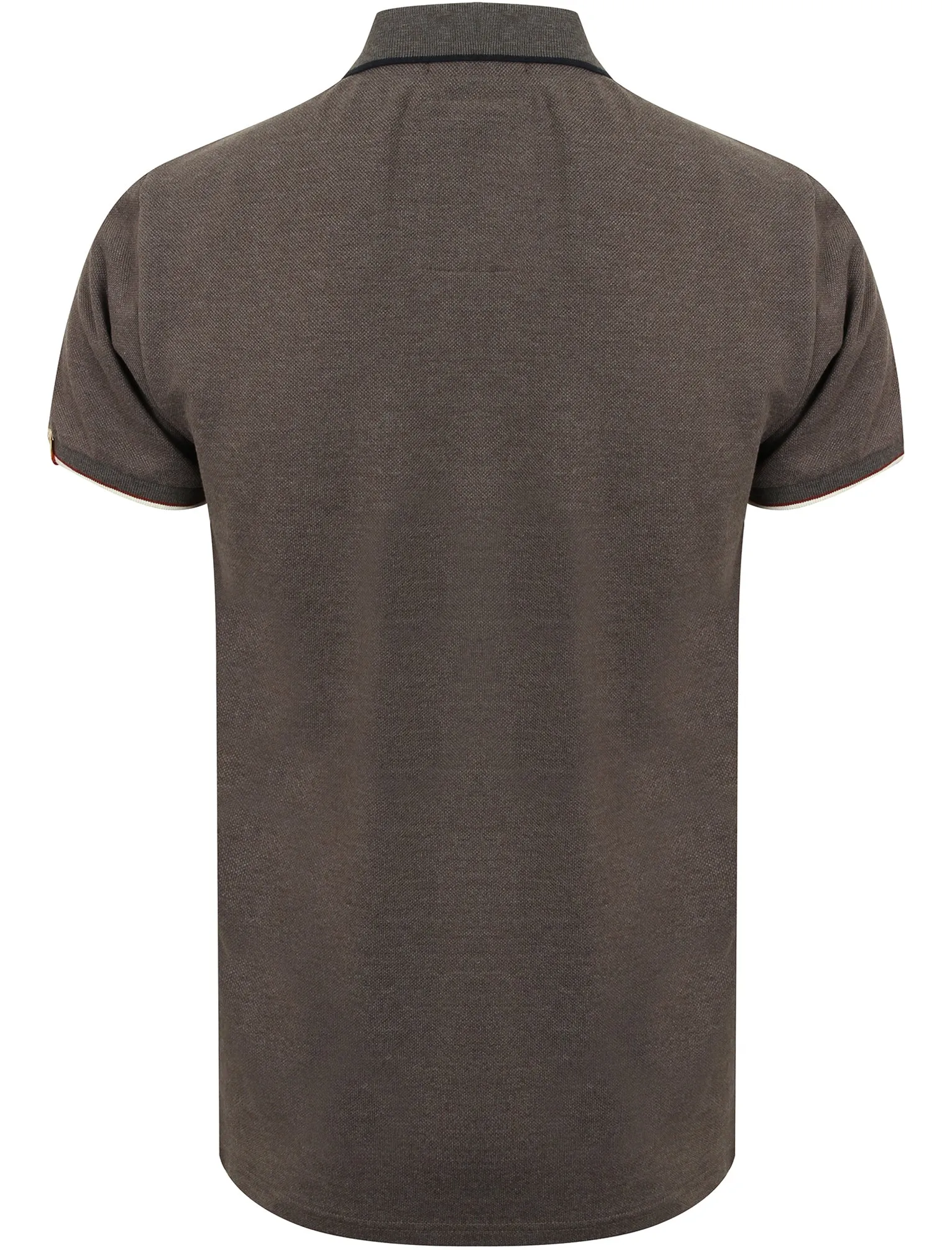 Tiger Bay Pique Polo Shirt in Dark Grey Marl - Tokyo Laundry