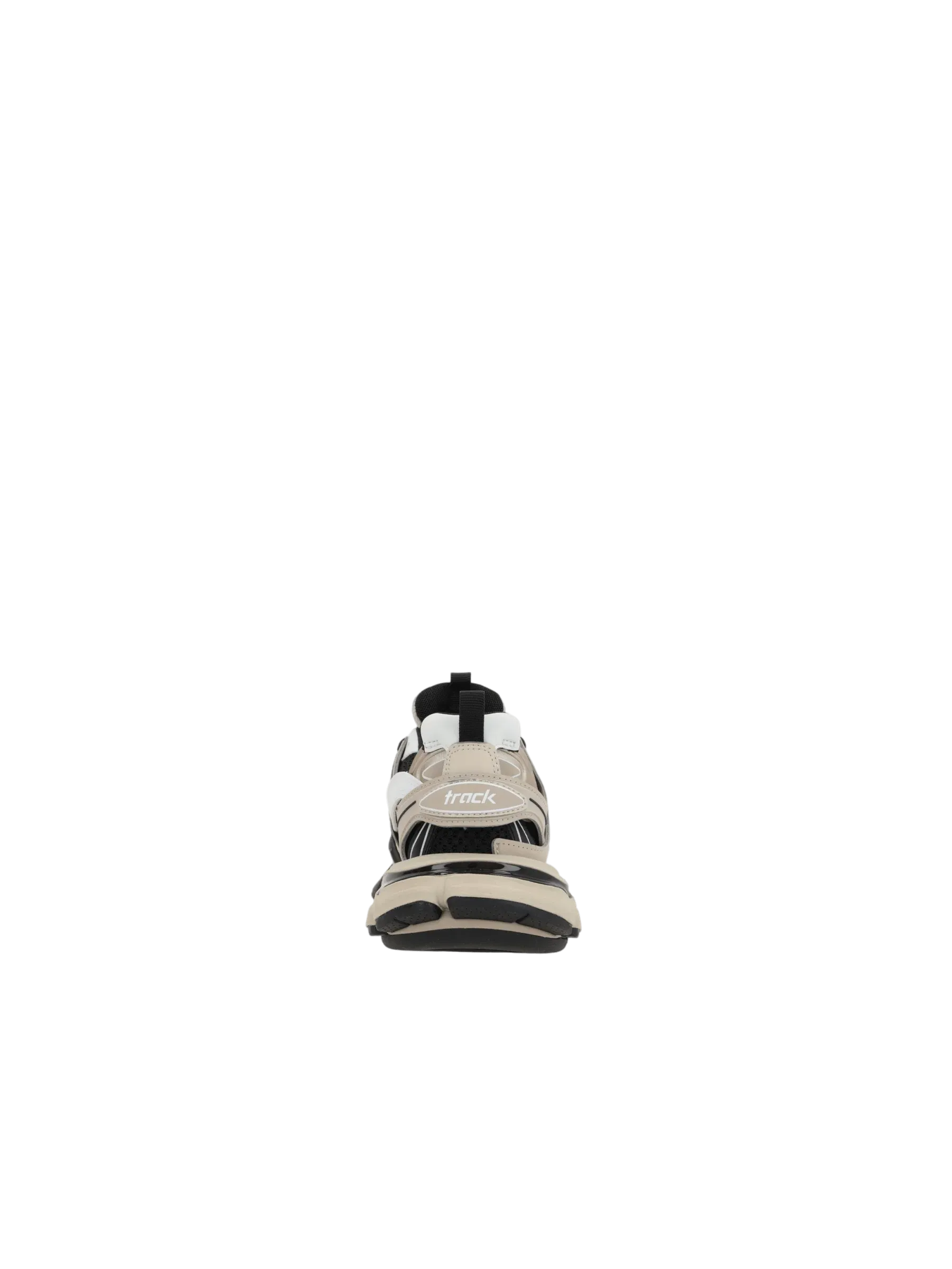 Track Sneakers with Faux Leather and Mesh
