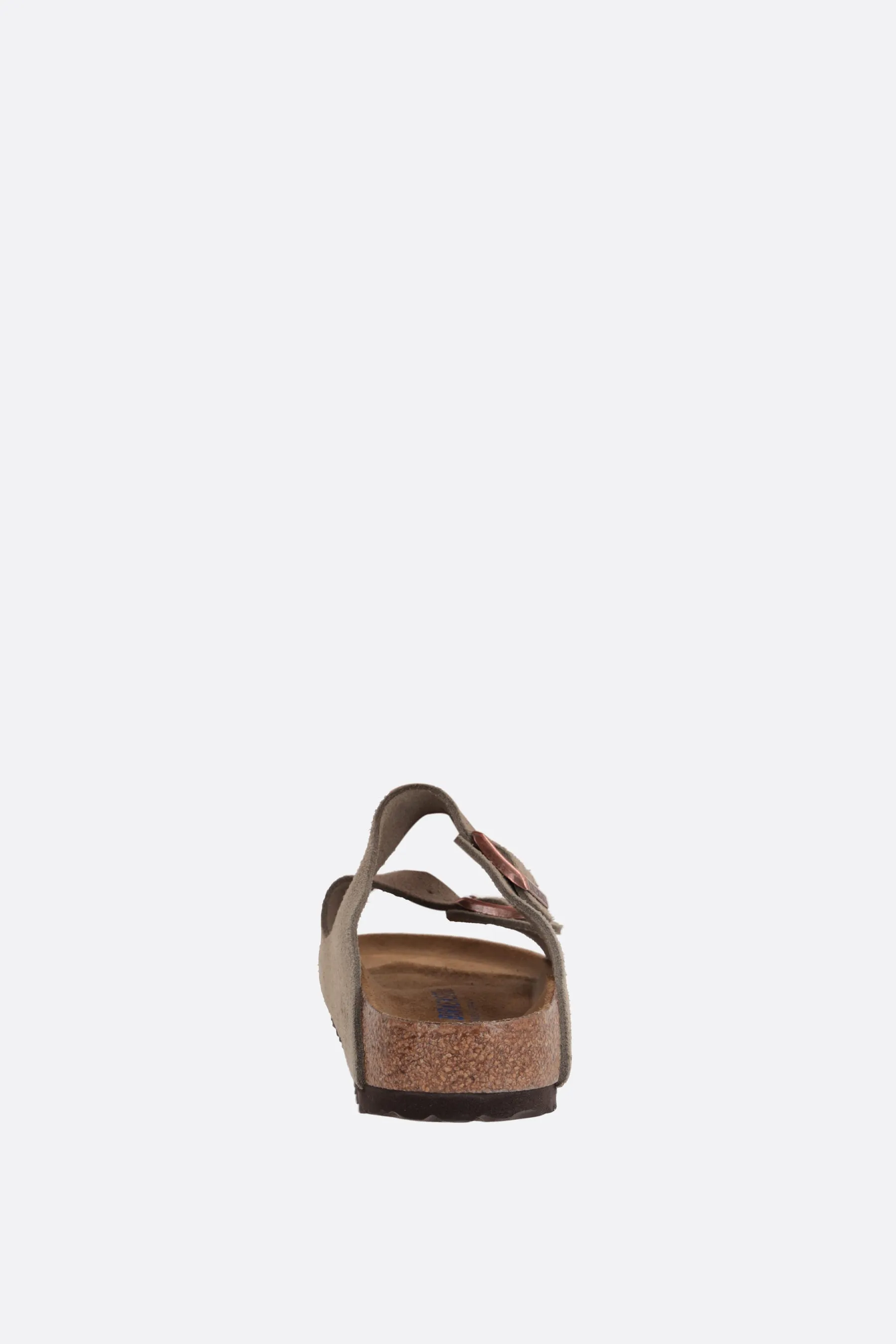 Two-Strap Suede Flat Sandals