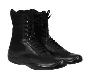 Vintage 2000s Boxing Sneakers Boots Black High Top Trainers