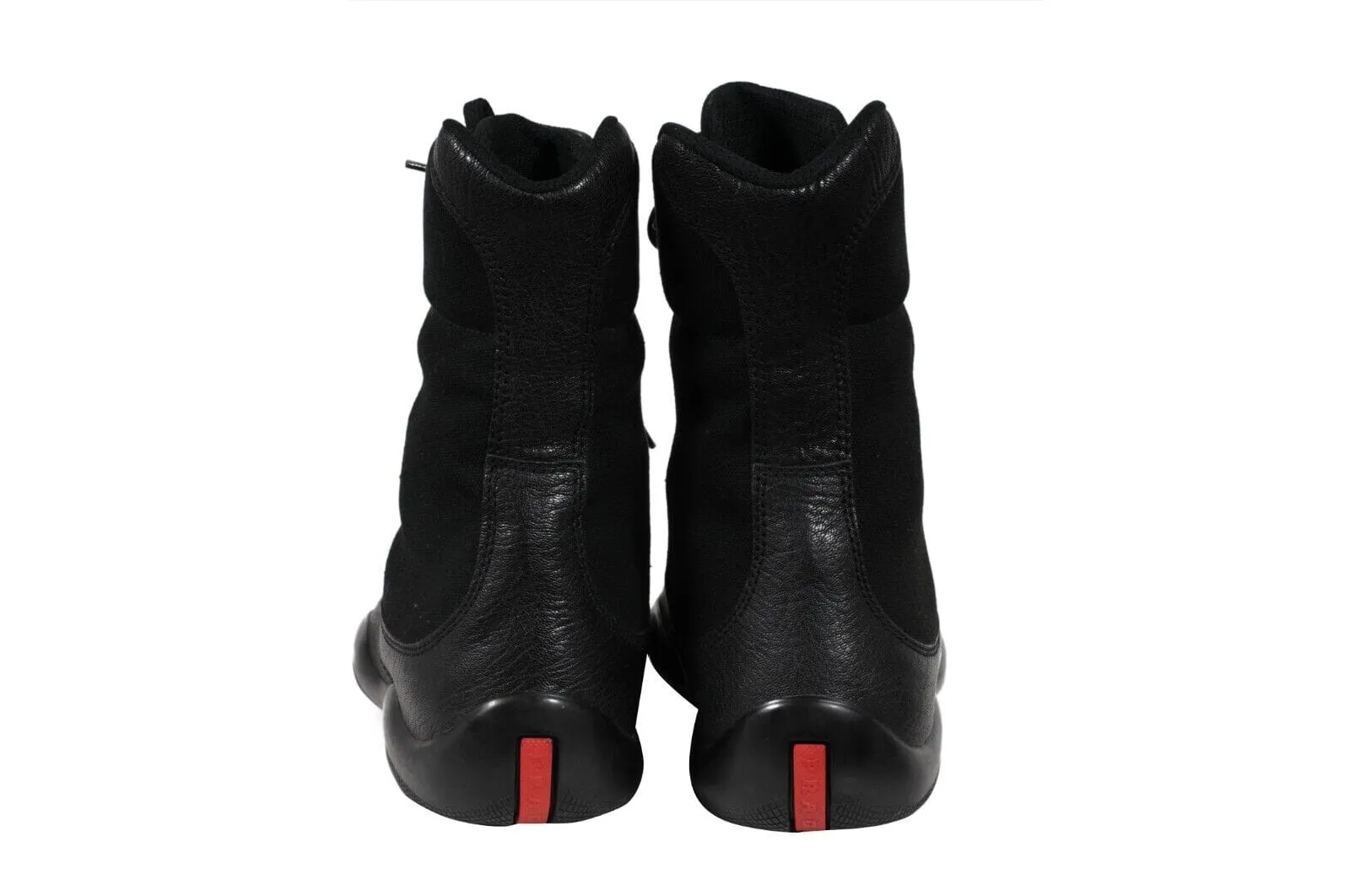 Vintage 2000s Boxing Sneakers Boots Black High Top Trainers