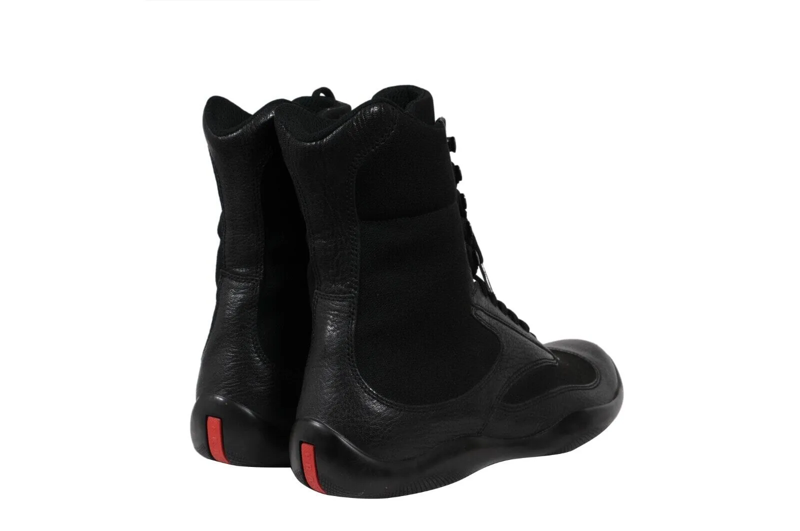 Vintage 2000s Boxing Sneakers Boots Black High Top Trainers