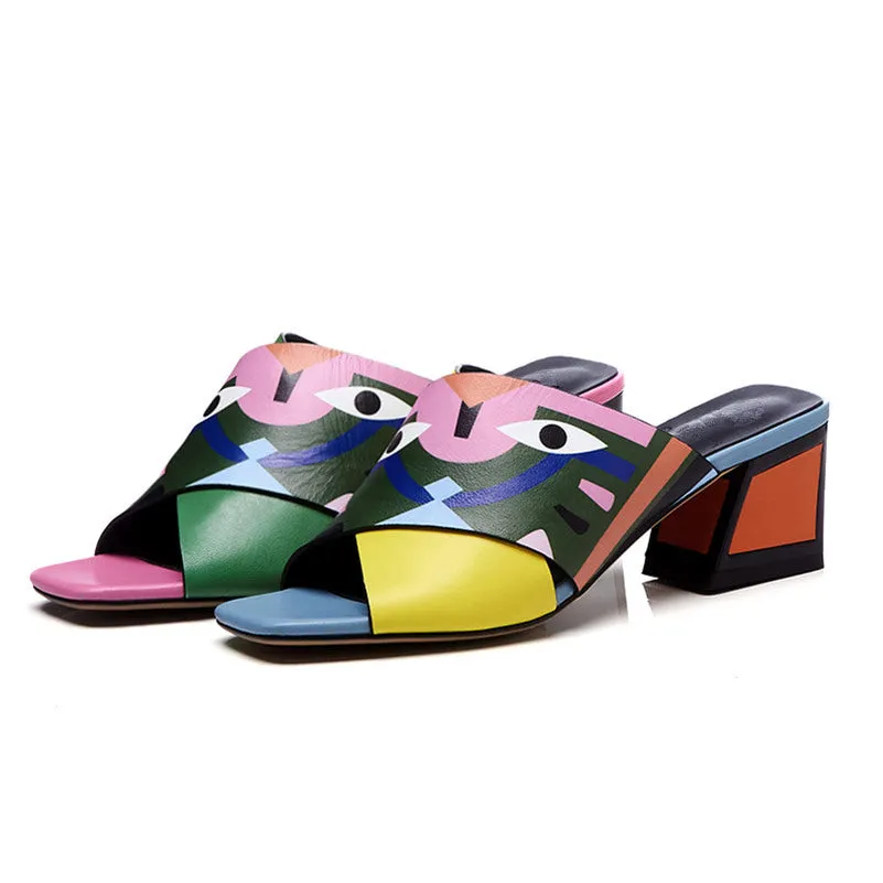 Woman Comfort Quality PU Leather Summer Sandals Pumps