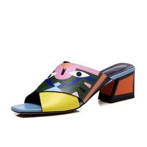 Woman Comfort Quality PU Leather Summer Sandals Pumps